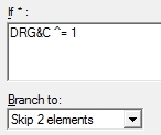Skip Element within Tables example