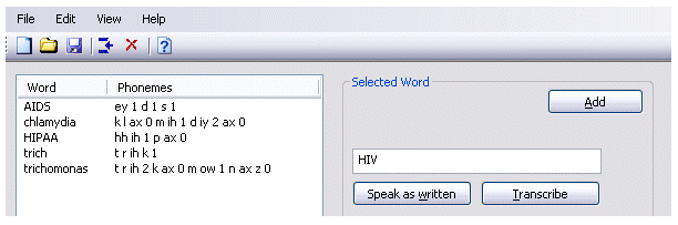 Custom Dictionary Editor Add 