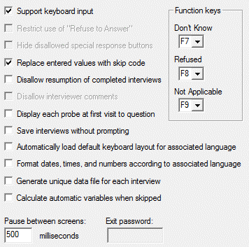 CAPI Build options: Operations