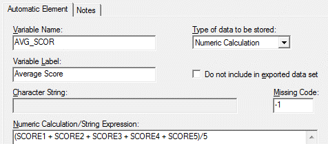 Automatic Variable Numeric Calculation