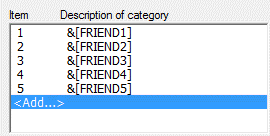 Substitution tokens for response choices