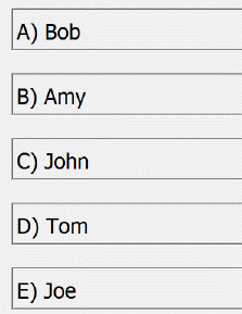 Substitution tokens for response choices in CAPI view