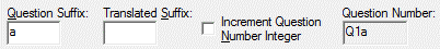Question suffix options