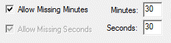 Time of Day option allow missing minutes/seconds