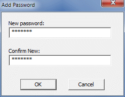 Add Password box