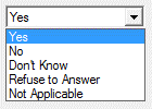 Yes No test tab options