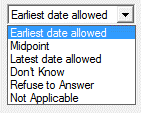 Date test tab options
