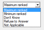 Ranking test tab options