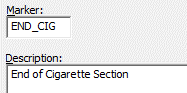 Marker Element tab options