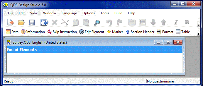  QDS Design Studio new specifications file window